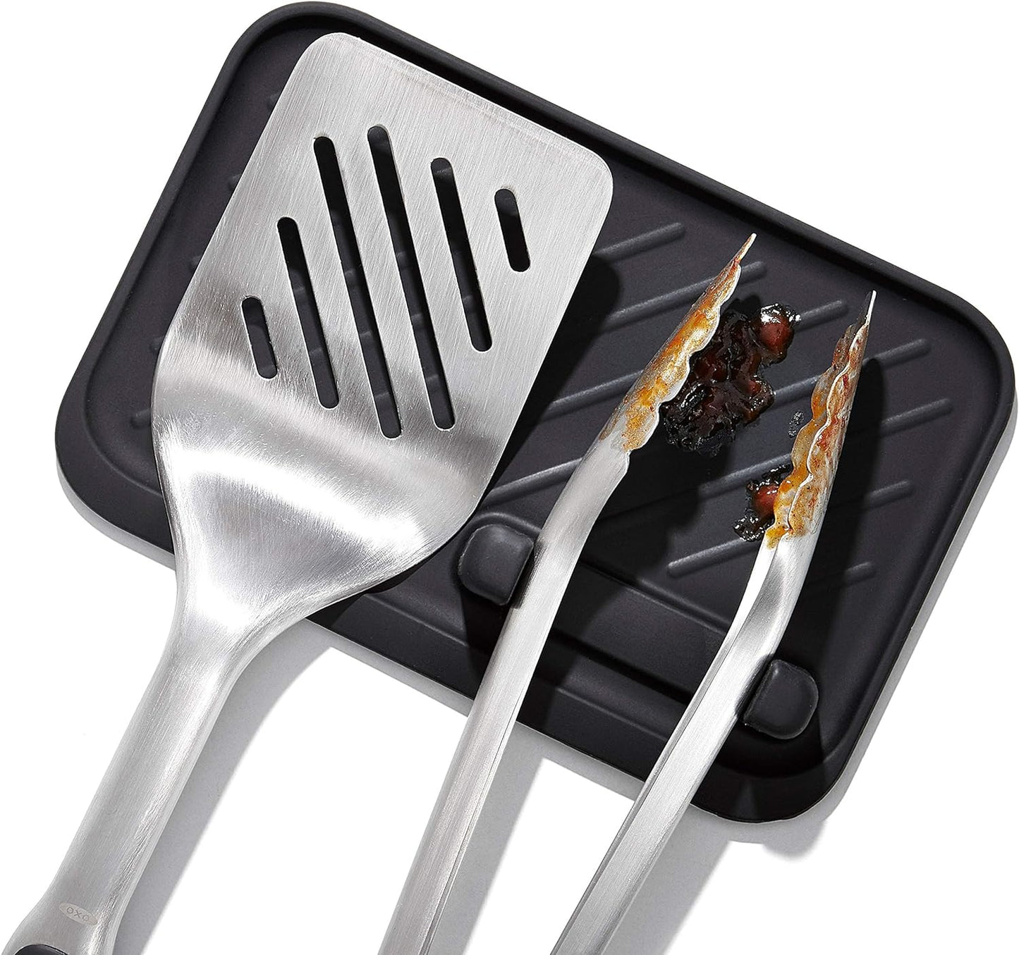 OXO Stainless Steel Grilling Set – Two Essential Tools in One Set for Faster Backyard Meal Prep