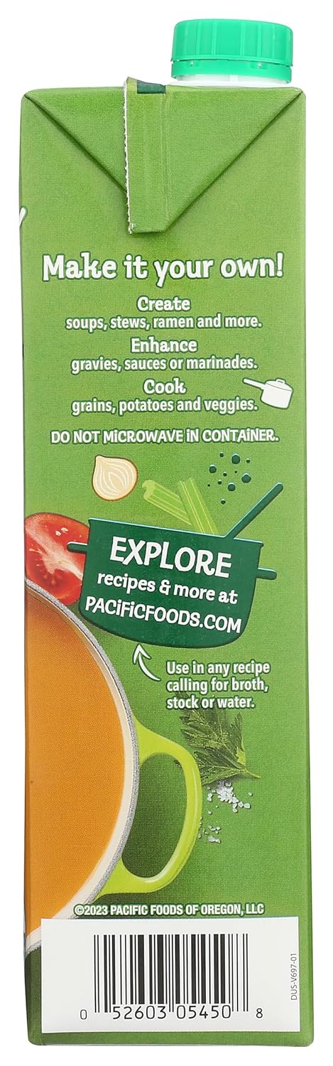 Pacific Foods Organic Low Sodium Vegetable Broth – Thoughtful Housewarming Gift for the Home Cook