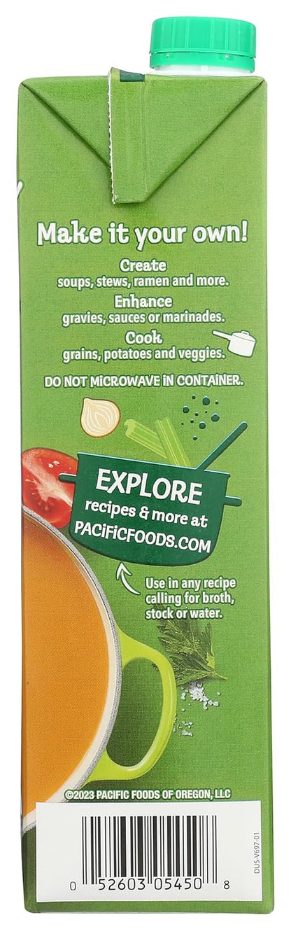 Pacific Foods Organic Low Sodium Vegetable Broth – Thoughtful Housewarming Gift for the Home Cook