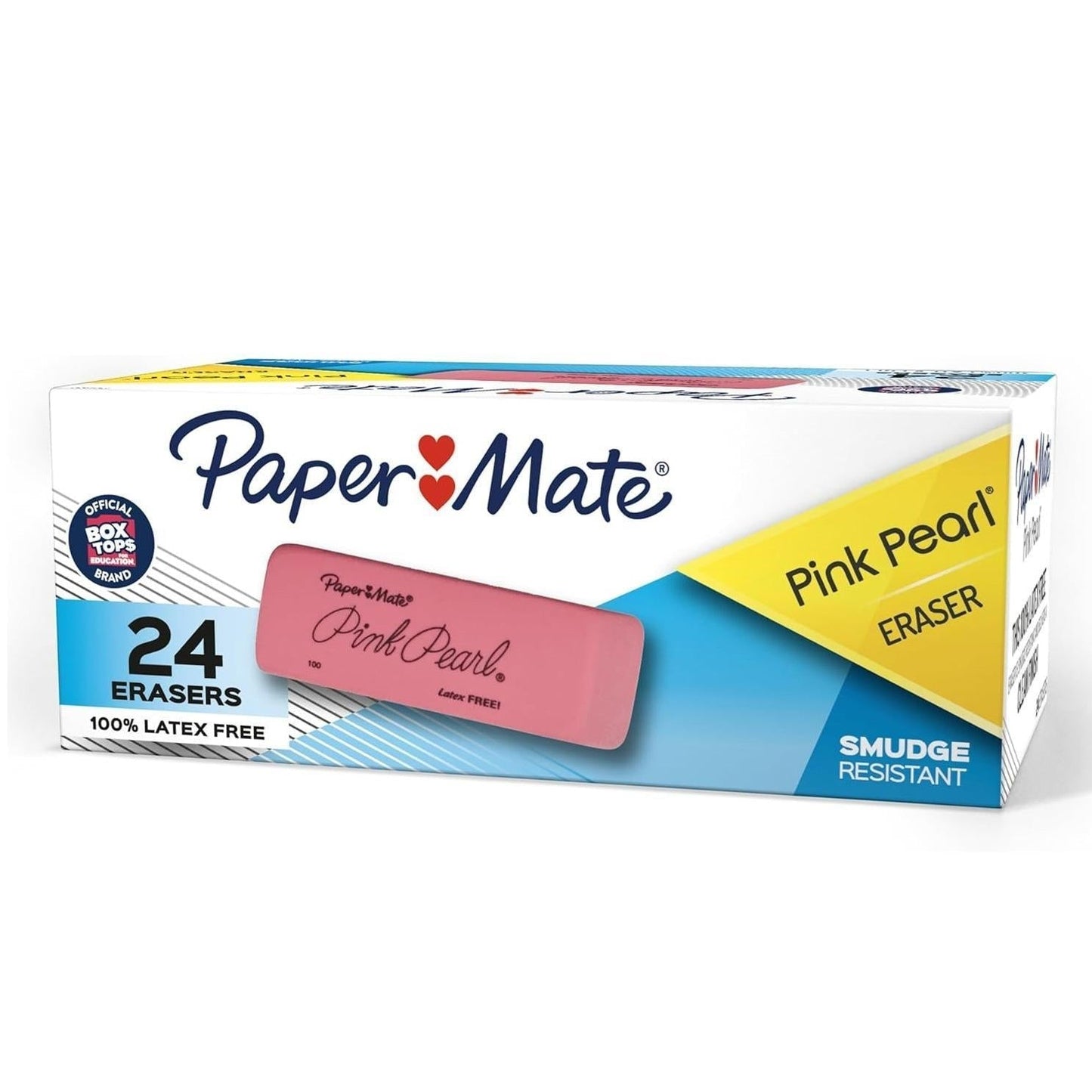 pack of 24 medium-sized erasers for extended use and sharing