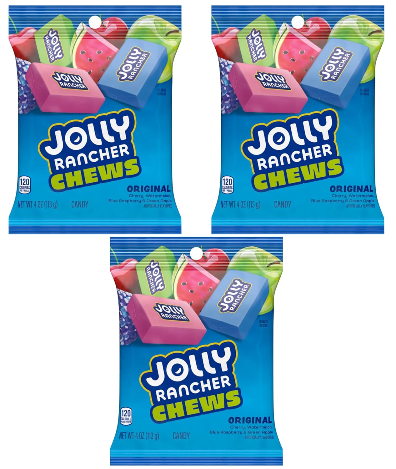 pack of 3 multi-flavor chewy candy packets