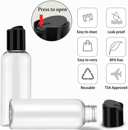 pack of 5 bottles (with a pack of 3 variant) for full toiletry sets or shared use