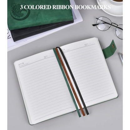PAIBAS Blank Journal Notebook – Work Session Sketch and Note Pad for Creative Professionals, Faux Leather Lay Flat
