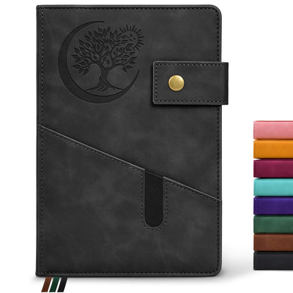 PAIBAS Lined Journal Notebook for Men, A5 Leather Journals for Writing Women, Hardcover Notebooks for Work,School,Note Taking,Travel,Business,Personal daily Diary,200 Page College Ruled (5.9&amp;#34; x 8.4&amp;#34;)