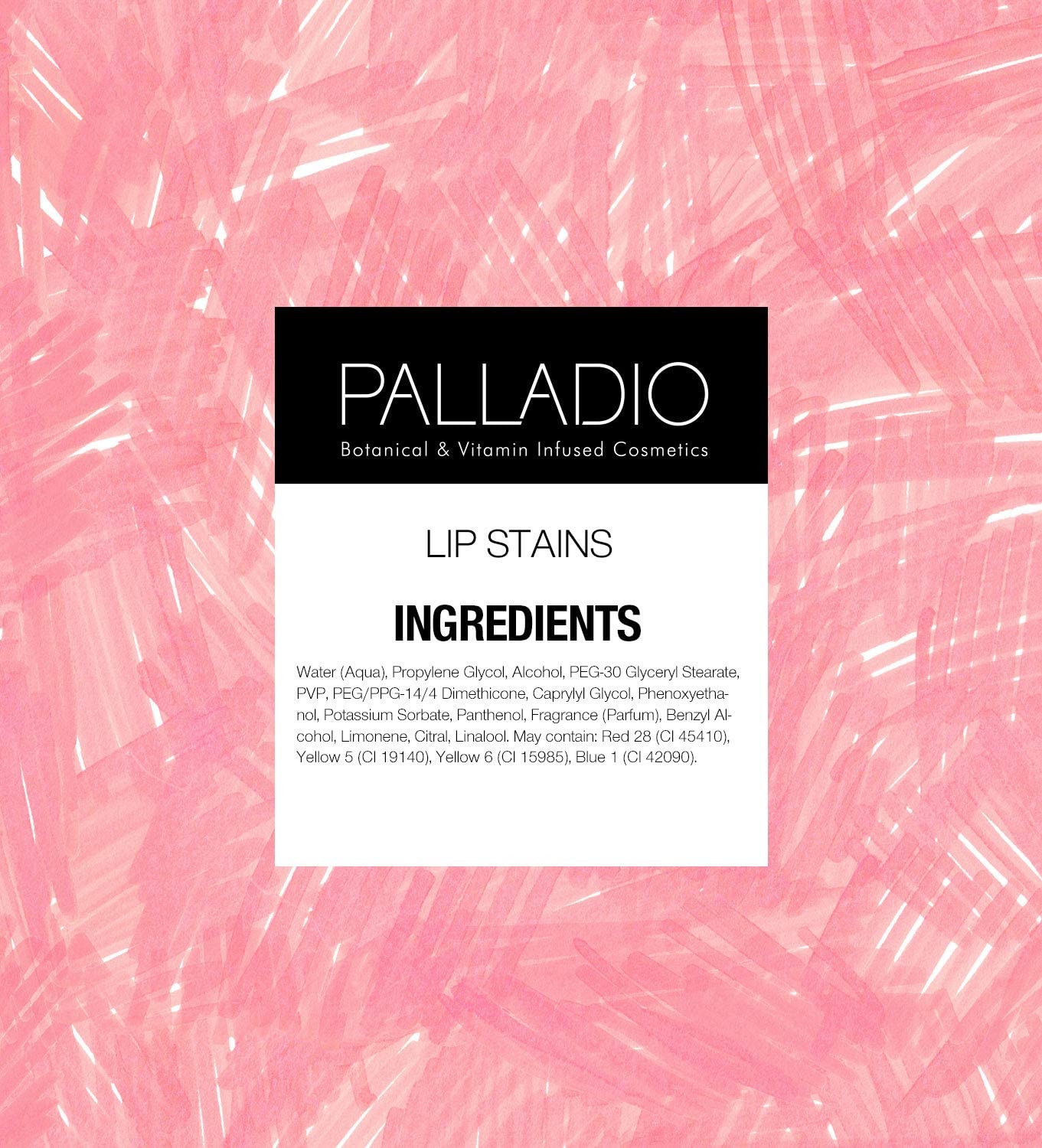 Palladio Lip Stain – Self-Care Beauty Ritual for Relaxing Bath Time, Hydrating Clean Color