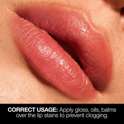Palladio Lip Stain – Self-Care Beauty Ritual for Relaxing Bath Time, Hydrating Clean Color