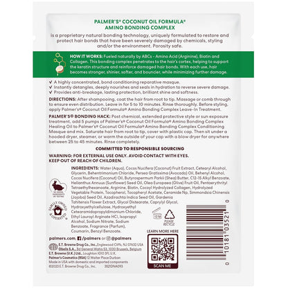 Palmer's Amino Bonding Complex Hair Mask – One Step Conditioner and Heat Protectant for the Capsule Vanity