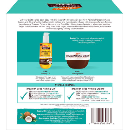 Palmer's Coco Cream and Firming Oil – Paraben and Phthalate-Free Skin Care for Pregnancy-Safe Self-Care