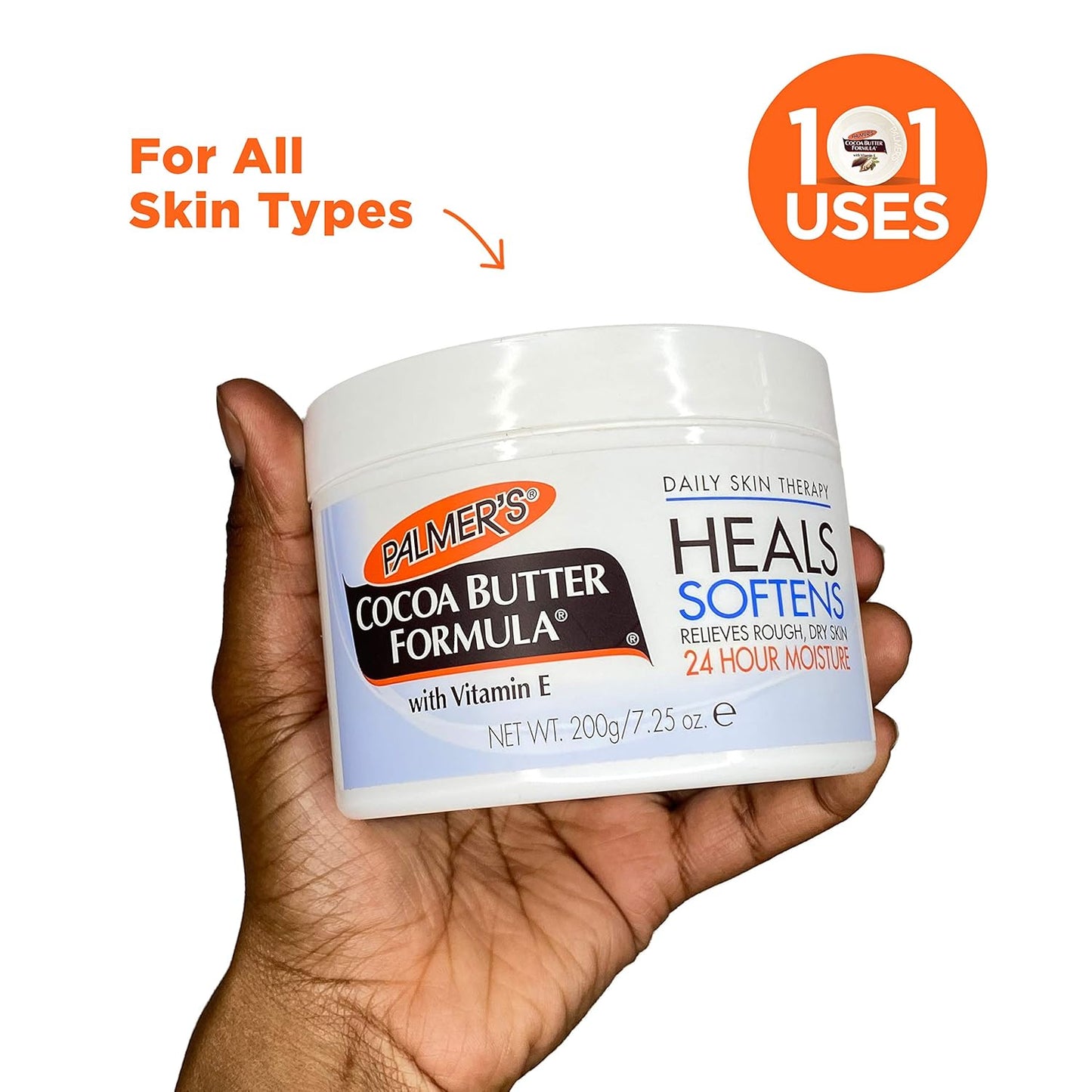 Palmer's Cocoa Butter Daily Solid Therapy – Sting-Free Moisturizer Safe for Cuts, Post-Surgical Incisions, and Delicate Skin