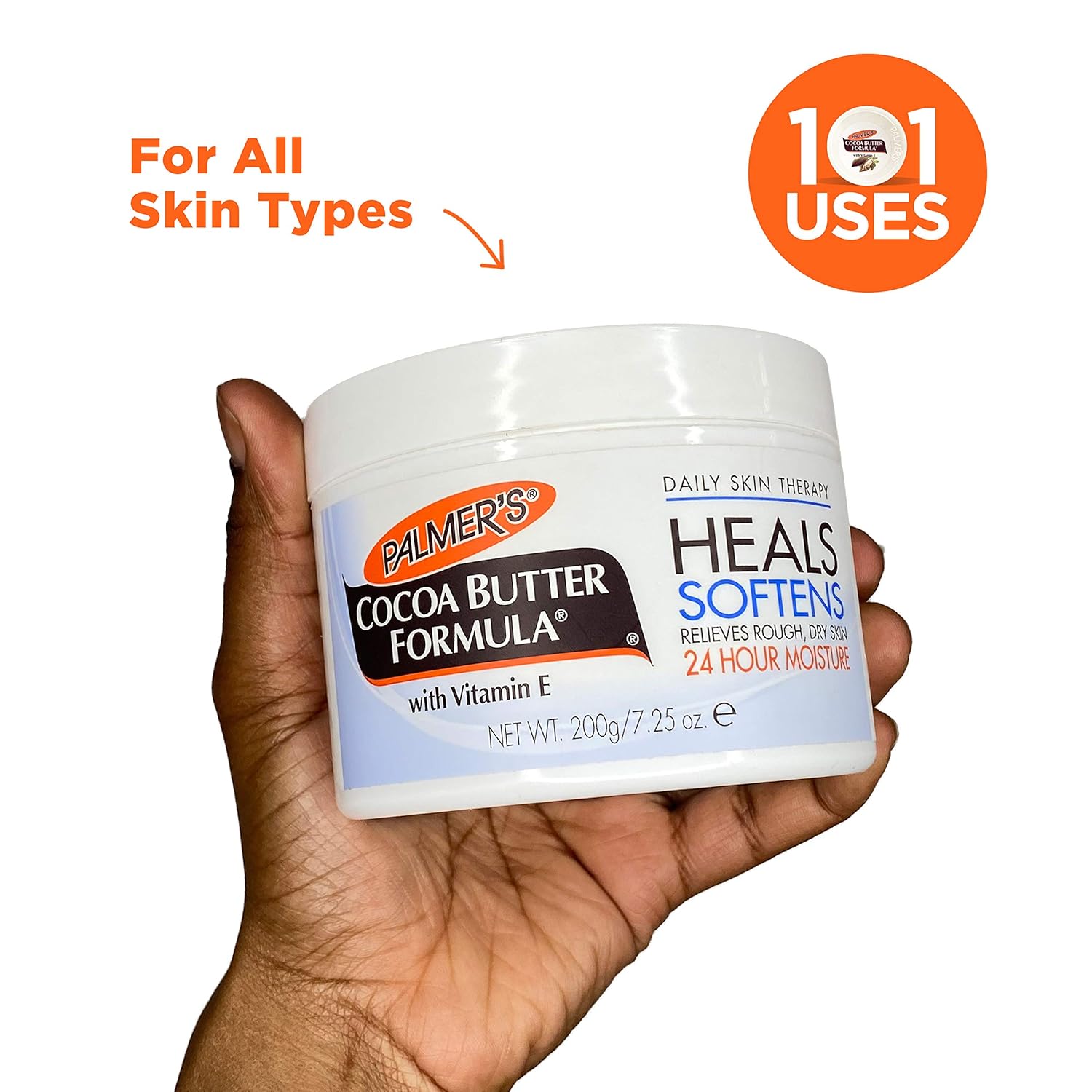 Palmer's Cocoa Butter Daily Solid Therapy – Sting-Free Moisturizer Safe for Cuts, Post-Surgical Incisions, and Delicate Skin