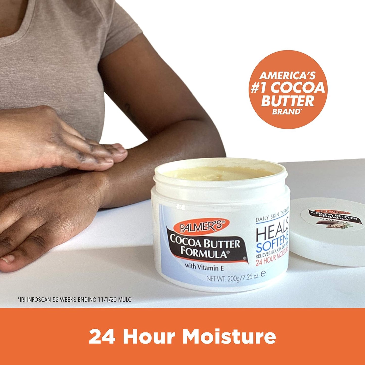 Palmer's Cocoa Butter Daily Solid Therapy – Sting-Free Moisturizer Safe for Cuts, Post-Surgical Incisions, and Delicate Skin