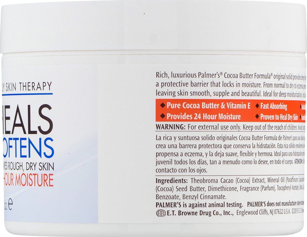 Palmer's Cocoa Butter Daily Solid Therapy – Sting-Free Moisturizer Safe for Cuts, Post-Surgical Incisions, and Delicate Skin