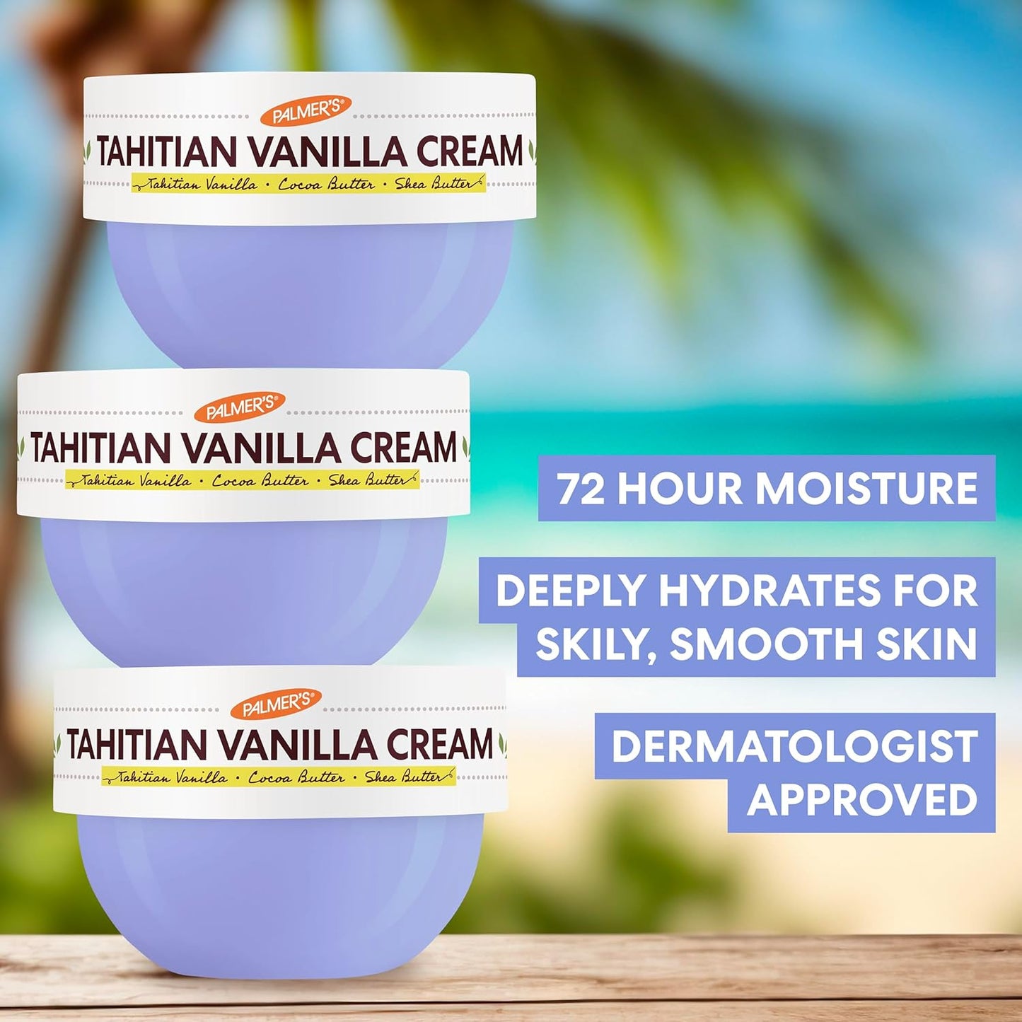 Palmer's Cocoa Butter Formula Body Cream – Tahitian Vanilla Daily Self-Care Ritual for Mindful Evenings