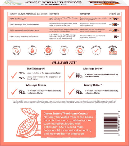 Palmer's Cocoa Butter Formula Pregnancy Kit – Safe Stretch Mark Care for Moms, Gentle Formula for Family Friendly Routine