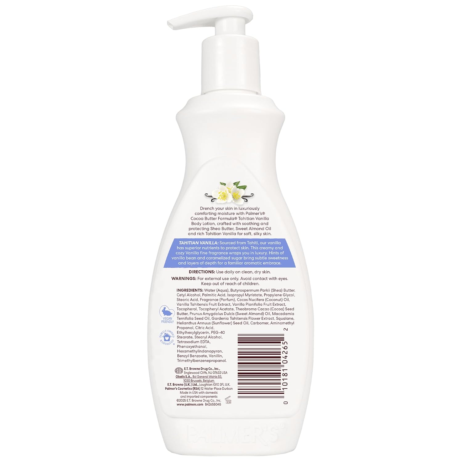 Palmer's Cocoa Butter Formula Tahitian Vanilla Body Lotion 13.5 oz – Nightly Self-Care Ritual for Deep 48-Hour Hydration