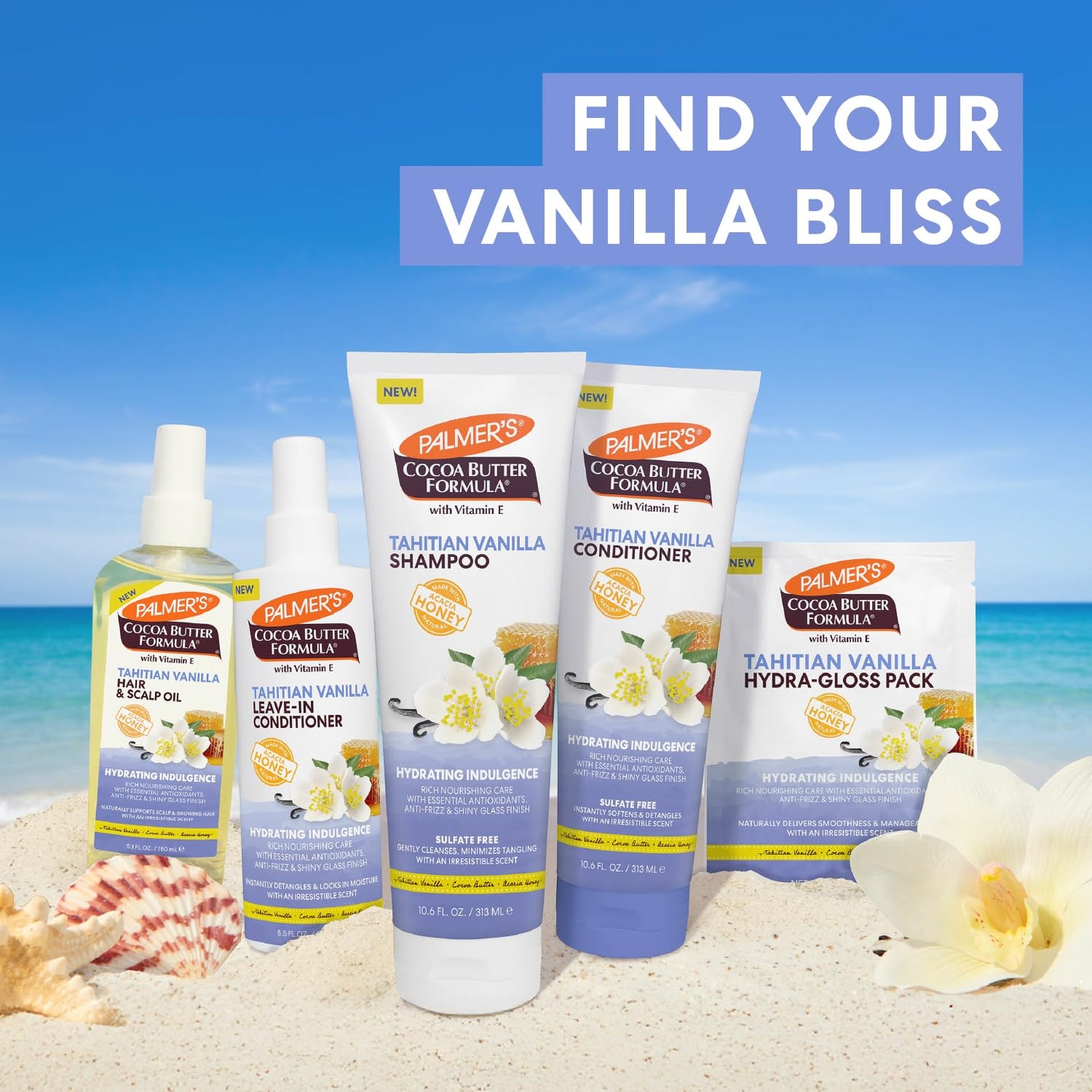 Palmer's Cocoa Butter Formula Tahitian Vanilla Leave-In Conditioner Spray – Thoughtful Birthday Gift for Women Who Love Beautiful, Healthy Hair