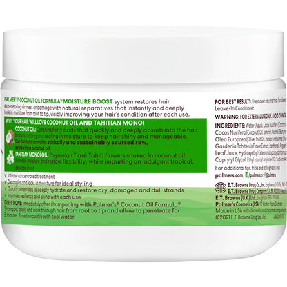 Palmer's Coconut Oil Deep Conditioner — Simple One-Step Hydration for an Uncluttered Vanity, 12 Fl Oz