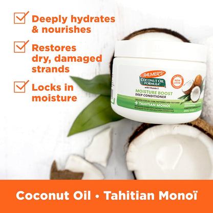 Palmer's Coconut Oil Deep Conditioner — Simple One-Step Hydration for an Uncluttered Vanity, 12 Fl Oz