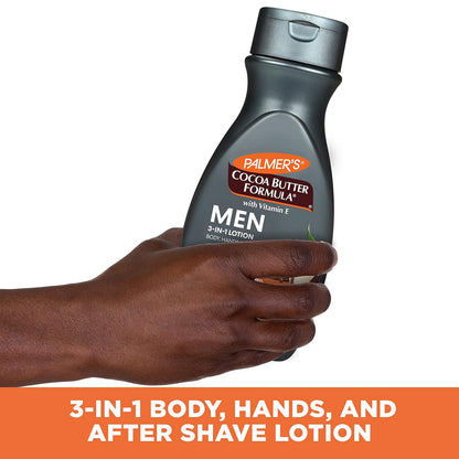 Palmer's Men's 3-in-1 Face & Body Lotion – Father's Day Stocking Stuffer, Non-Greasy Cocoa Butter Moisturizer