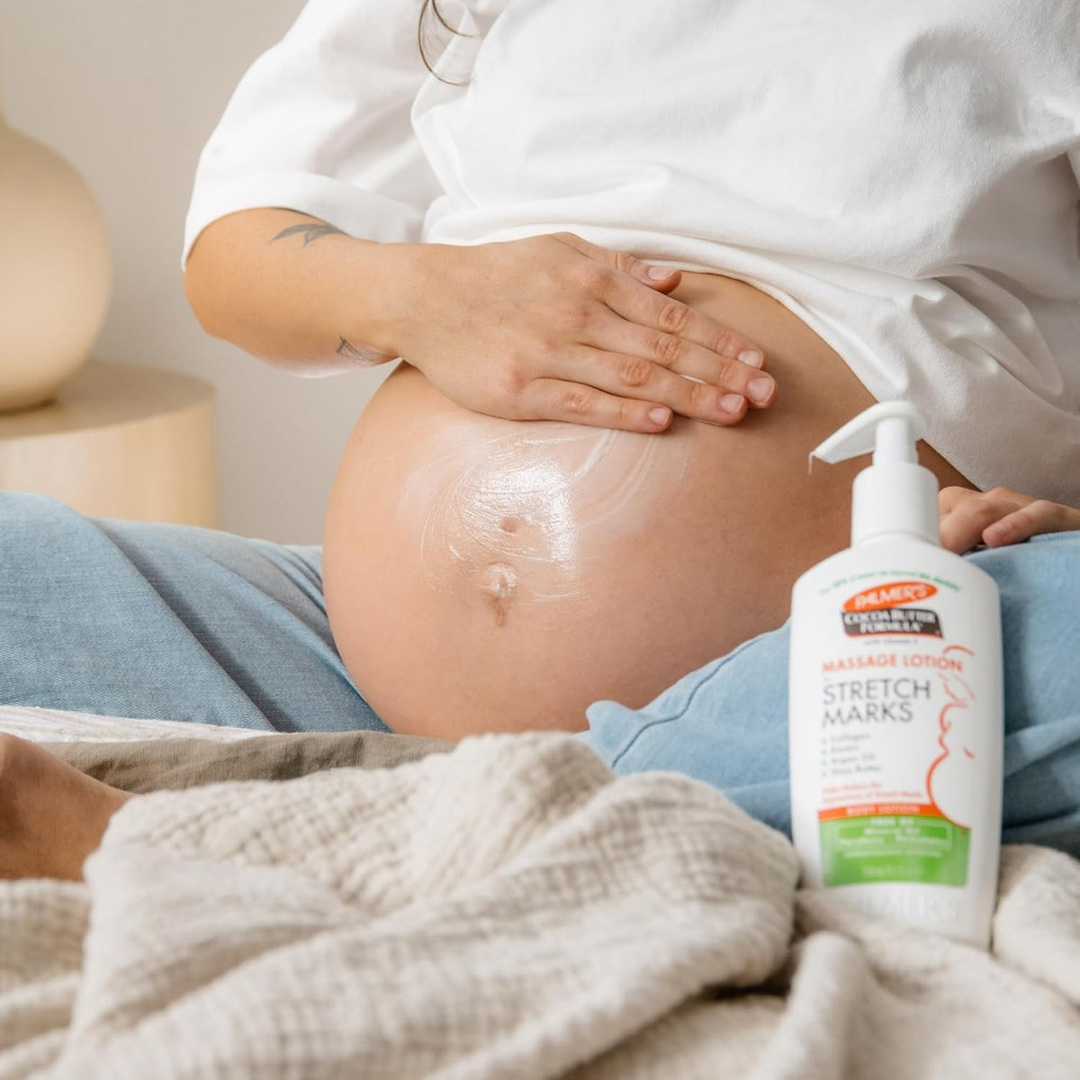 Palmer's Pregnancy Lotion – Hypoallergenic, Dermatologist-Tested Stretch Mark Care for Sensitive Skin