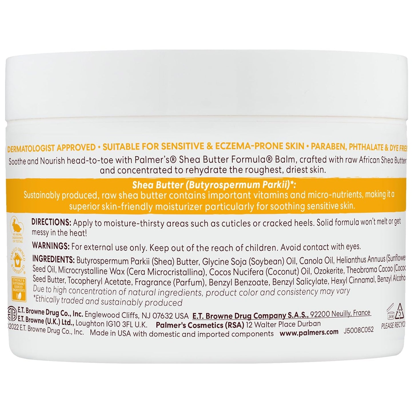 Palmer's Raw African Shea Butter Balm – Nightly Self-Care Ritual for Deep Body Moisturization