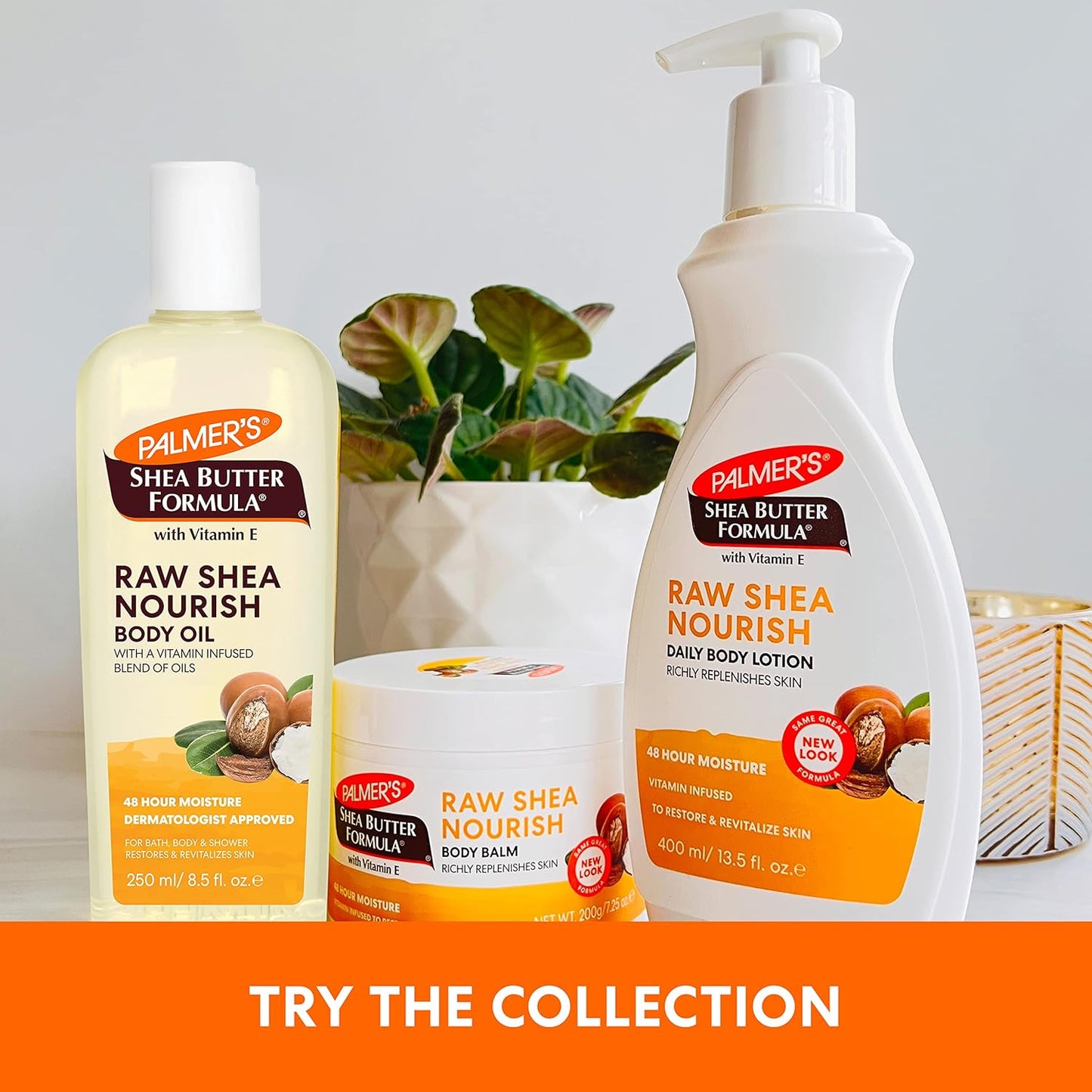 Palmer's Raw Shea Body Oil with Vitamin E – Gentle Sensitive Skin Care Safe for Kids' & Nursery Bathrooms