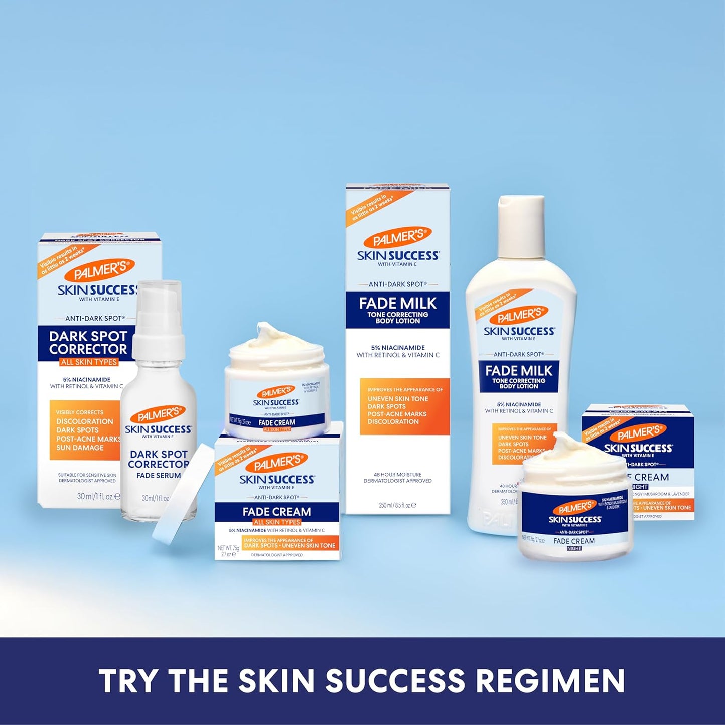 Palmer's Skin Success Anti-Dark Spot Fade Cream – Nightly Self-Care Ritual for Dry Skin, Brightening & Hydration