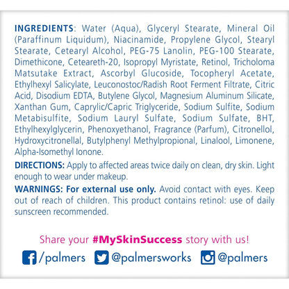 Palmer's Skin Success Anti-Dark Spot Fade Cream with Niacinamide – Nightly Self-Care Ritual for Radiant, Even-Toned Skin