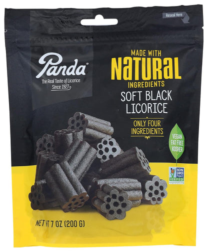 Panda Licorice Chew – Nostalgic Gift for Black Licorice Lovers, 7 oz
