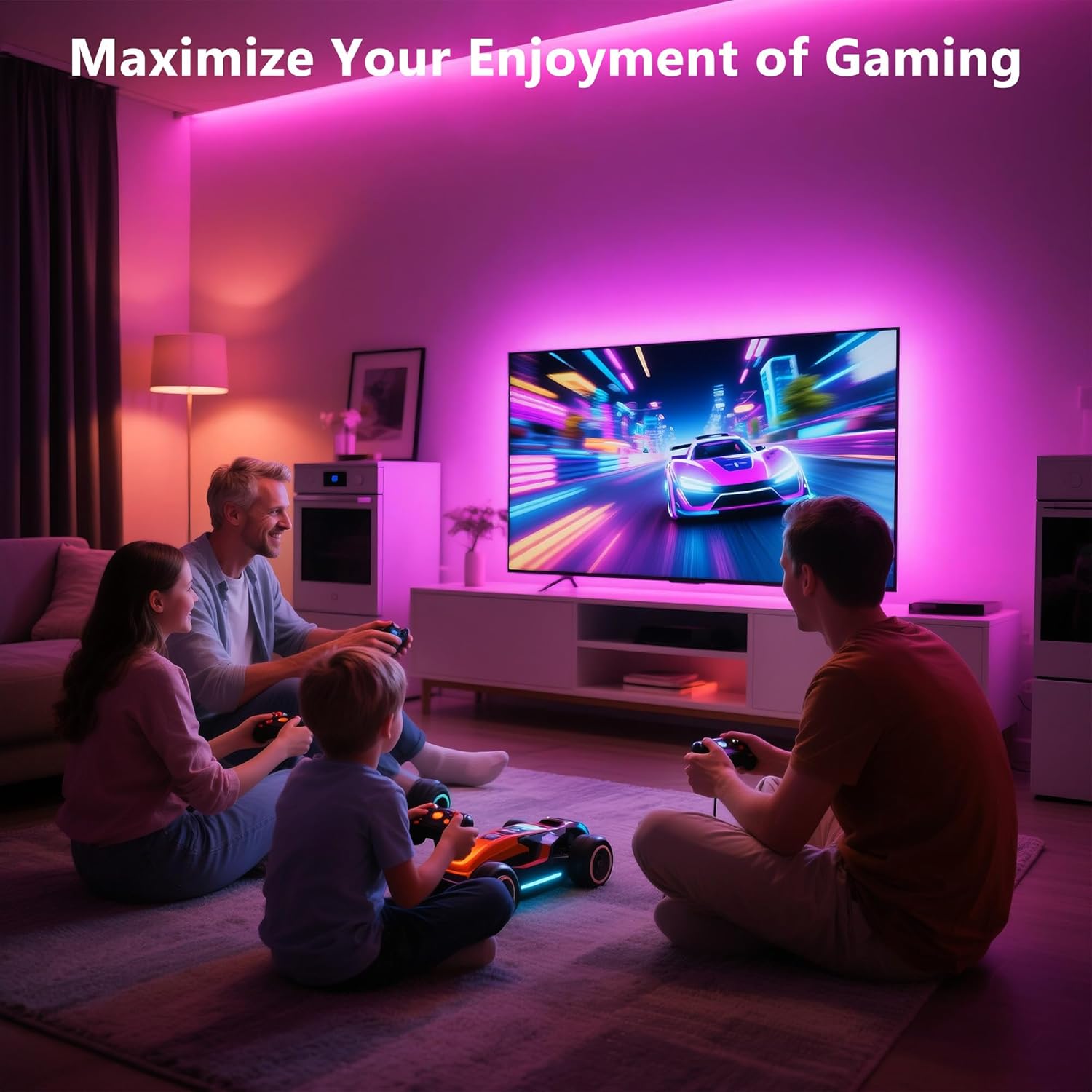 PANGTON VILLA LED TV Backlight Kit – Thoughtful Housewarming Gift for Movie and Gaming Fans
