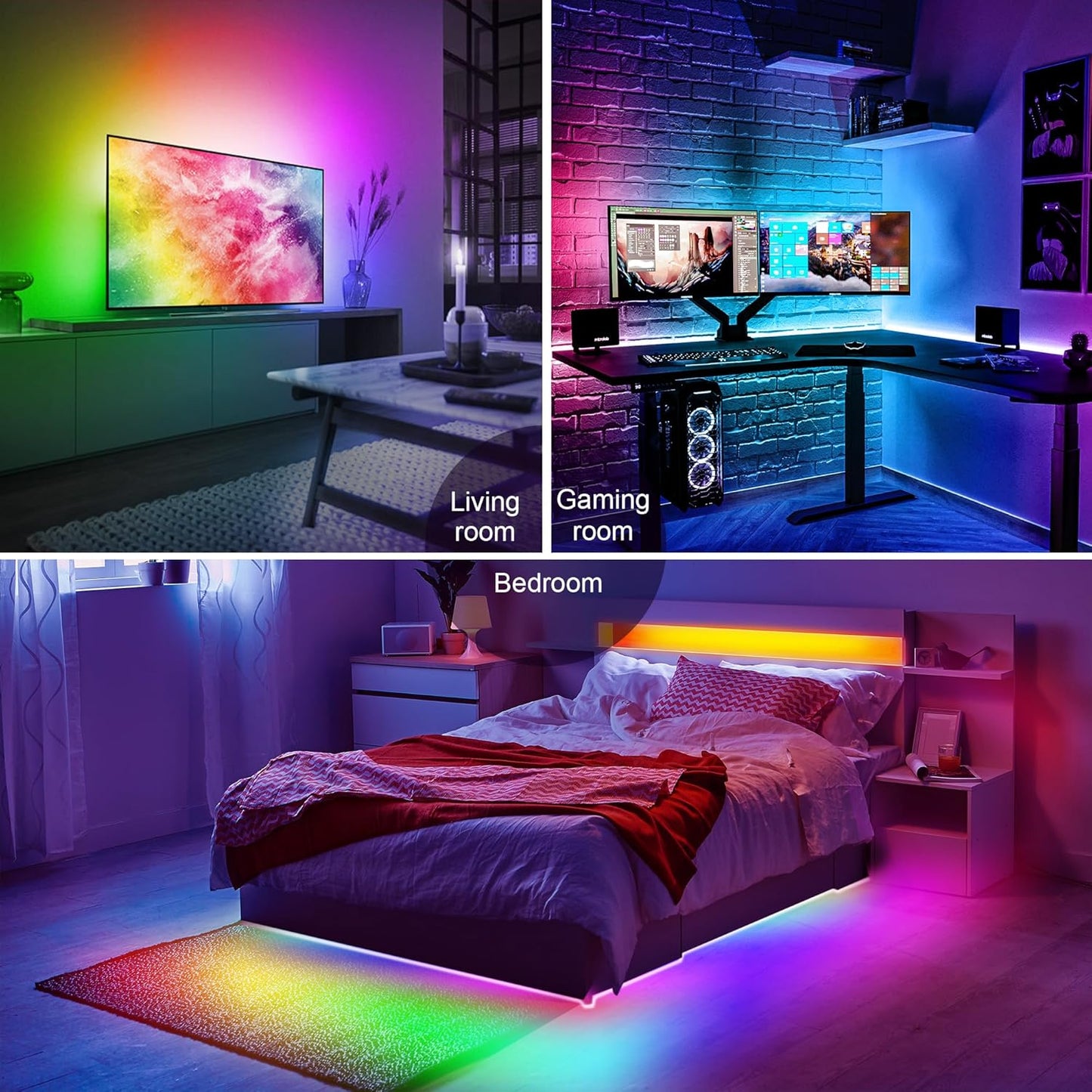 PANGTON VILLA TV LED Backlight – Clean USB Powered Ambient Strip for Clutter Free Living Rooms