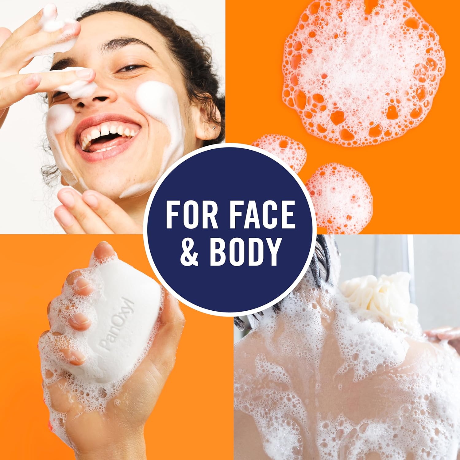 PanOxyl Acne Treatment Bar with 10% Benzoyl Peroxide – Nightly Facial Care Ritual for Acne-Prone Skin