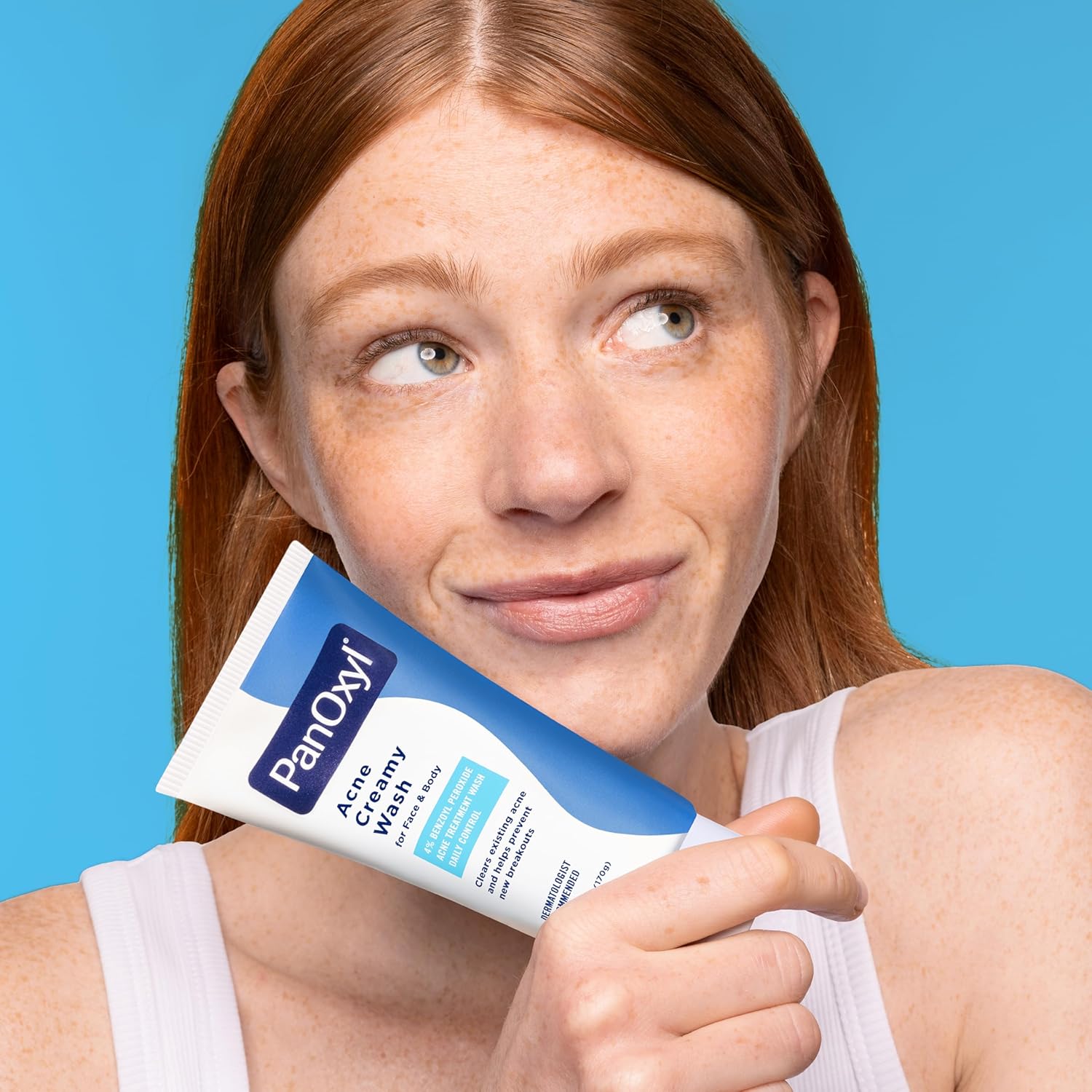 PanOxyl Antimicrobial Acne Creamy Wash – 4% Benzoyl Peroxide One-Step Face and Body Acne Treatment