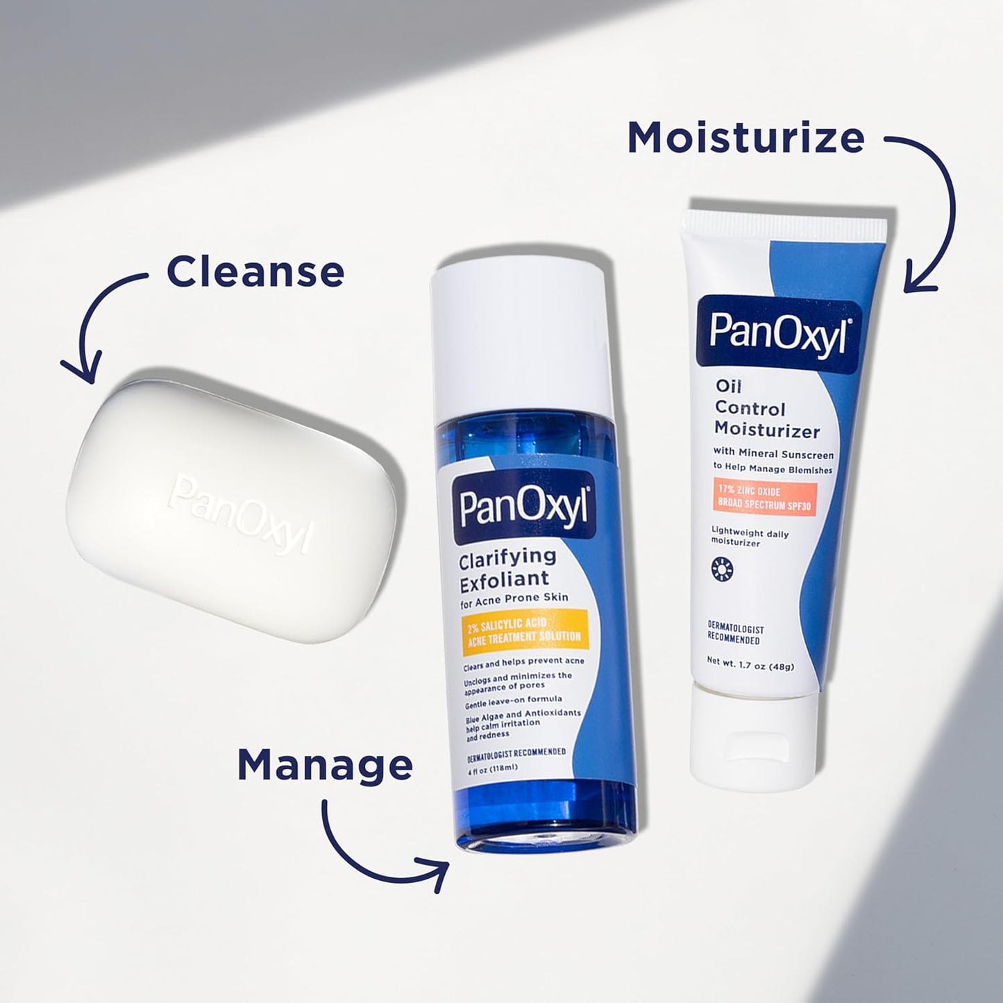 PanOxyl Clarifying Exfoliant – Nightly Acne Treatment Serum for Calming Bedtime Skincare Rituals