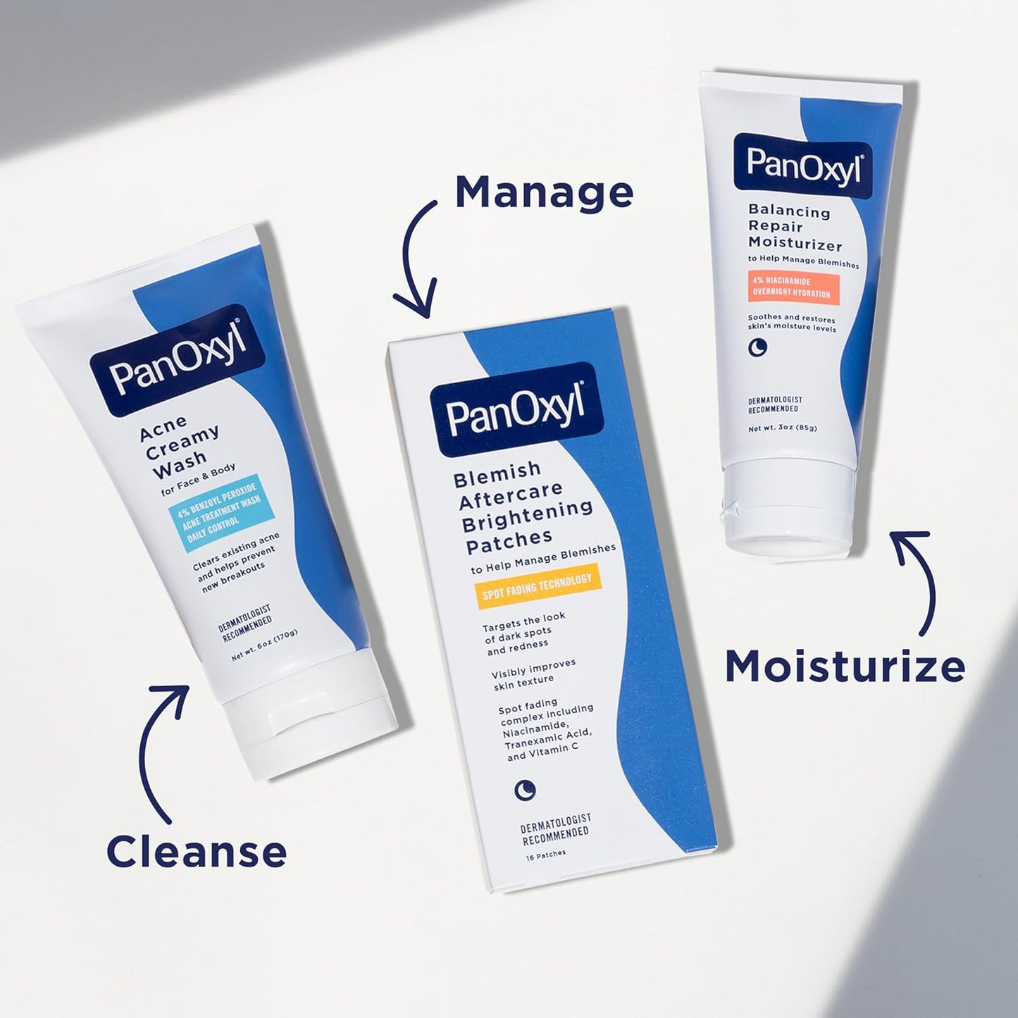 PanOxyl PM Balancing Repair Moisturizer – One-Step Barrier Repair Night Cream for Streamlined Routines