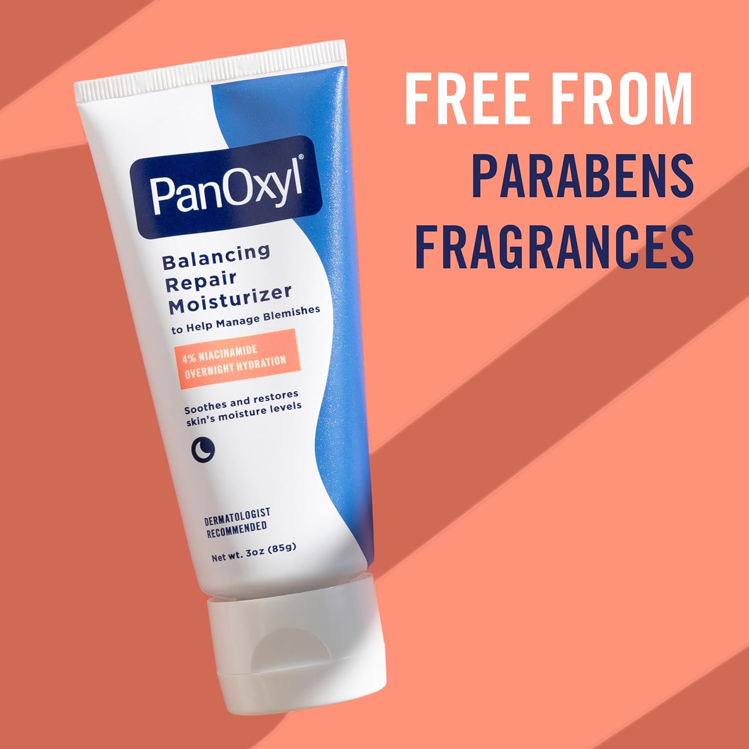 PanOxyl PM Balancing Repair Moisturizer – One-Step Barrier Repair Night Cream for Streamlined Routines
