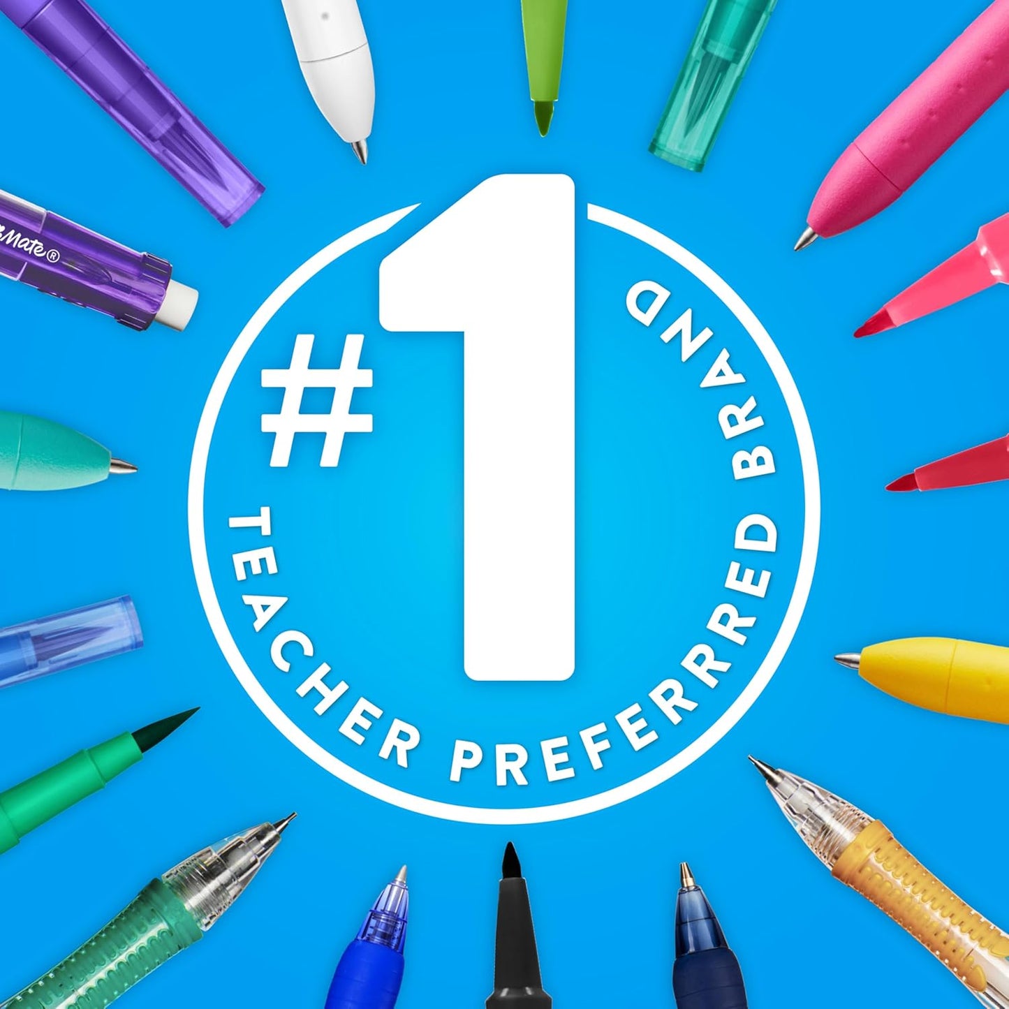 Paper Mate Flair Felt Tip Pens Red 12 Pack – Color-Coded Study Notes for High School and College Students
