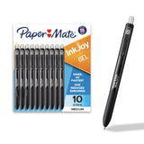 Paper Mate InkJoy Gel Pens 0.7mm Medium Point Black – Refined Gel Pen for a Calm, Organized Home Office or Study Area