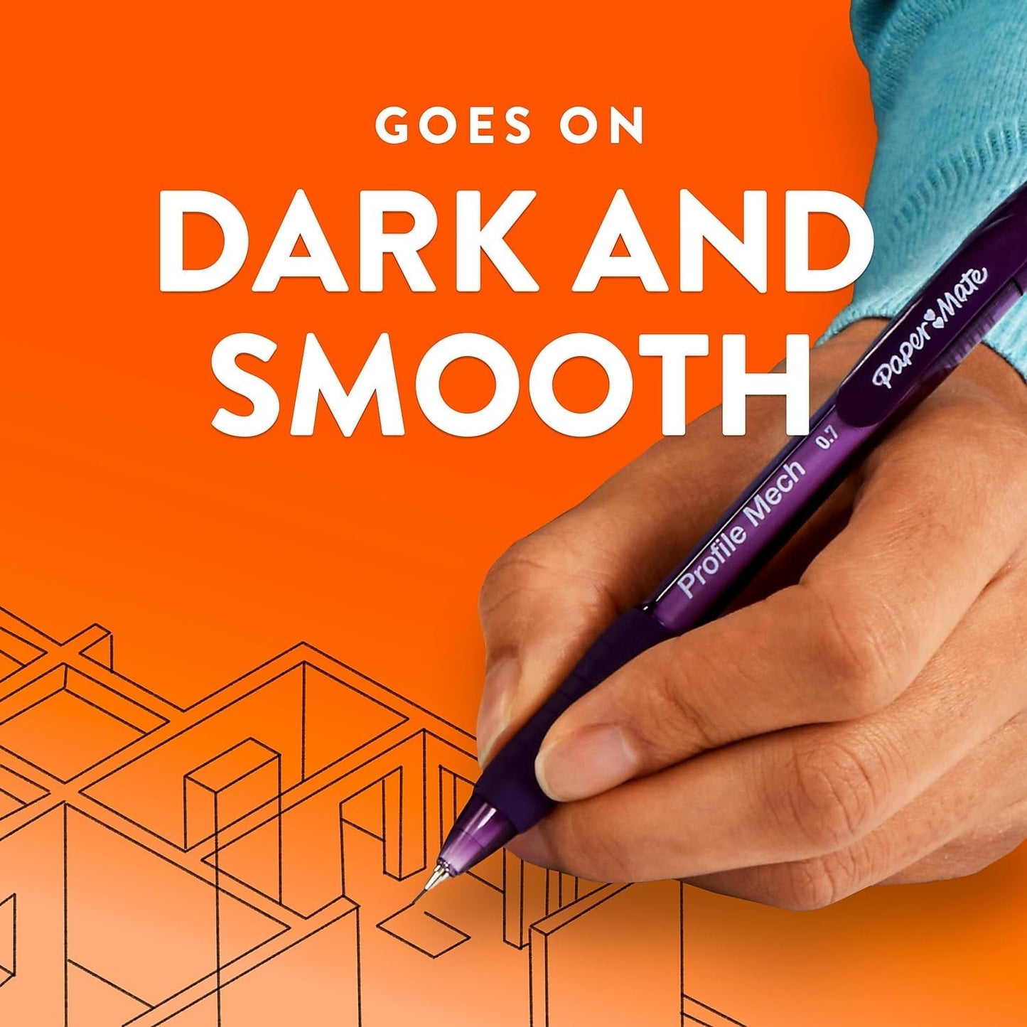 Paper Mate Profile Mech Mechanical Pencil 0.7mm – Reliable Office Supply for Focused Home Office Note-Taking