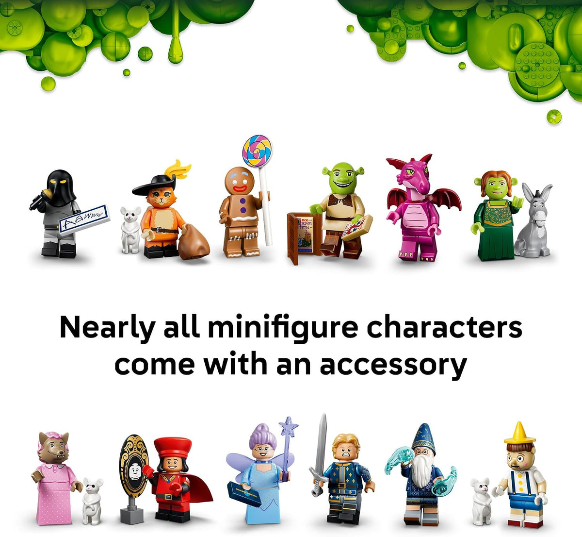 part of the larger lego minifigures shrek series (71053) for ongoing collecting