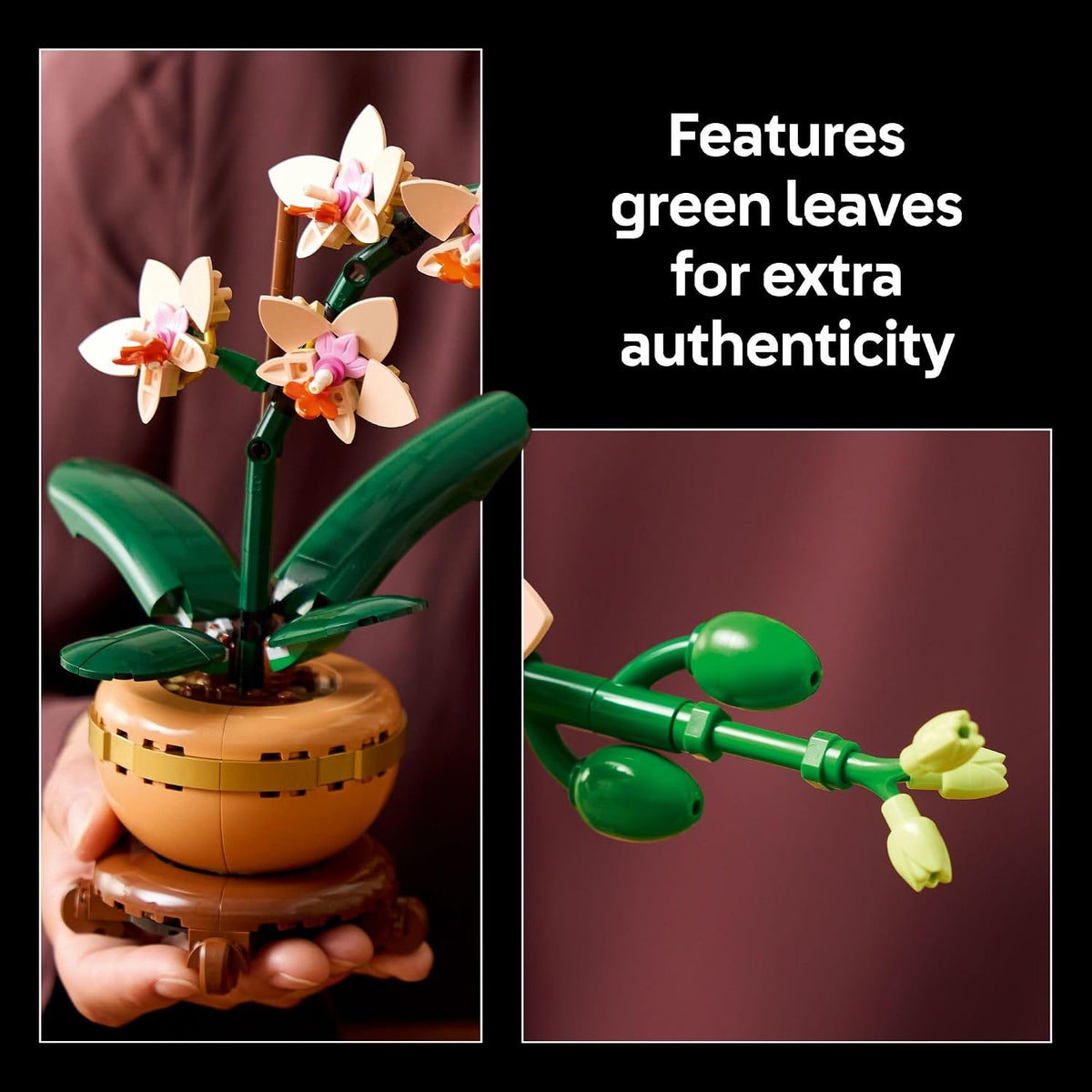 part of the lego botanicals line designed for nature-inspired home and office decor