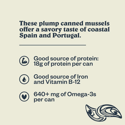 Patagonia Provisions Lemon Herb Mussels – Zero Prep Protein for Quick Lunch Break