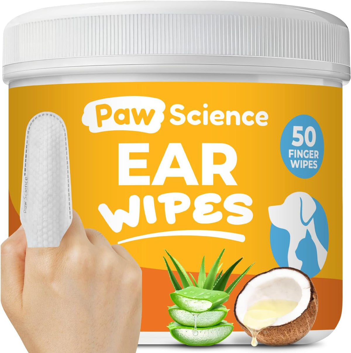 patent-pending finger-fit wipe design that conforms to the user's fingertip for precise cleaning
