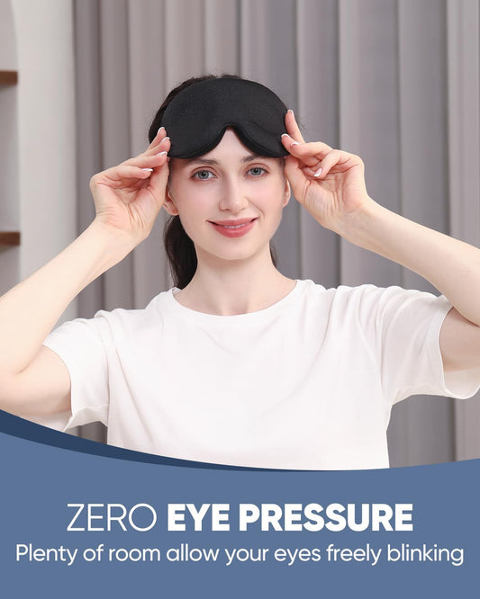 patented contoured cups providing 100% light blocking around each eye