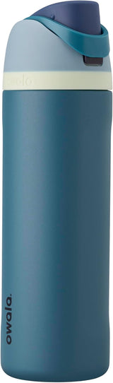 Owala FreeSip Insulated Stainless Steel Water Bottle with Straw – Birthday Gift for Her, 24 Oz Locking Lid Travel Bottle