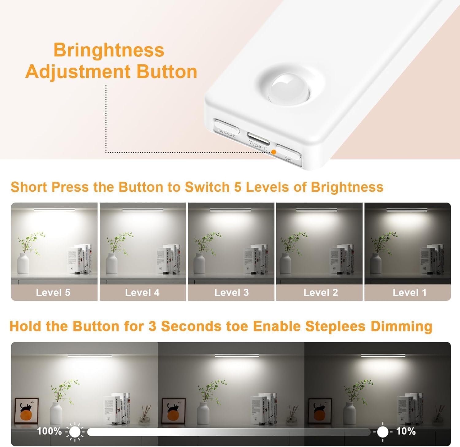 patented magnetic mounting system with 3m vhb tape, 0.39" ultra-slim aluminum body