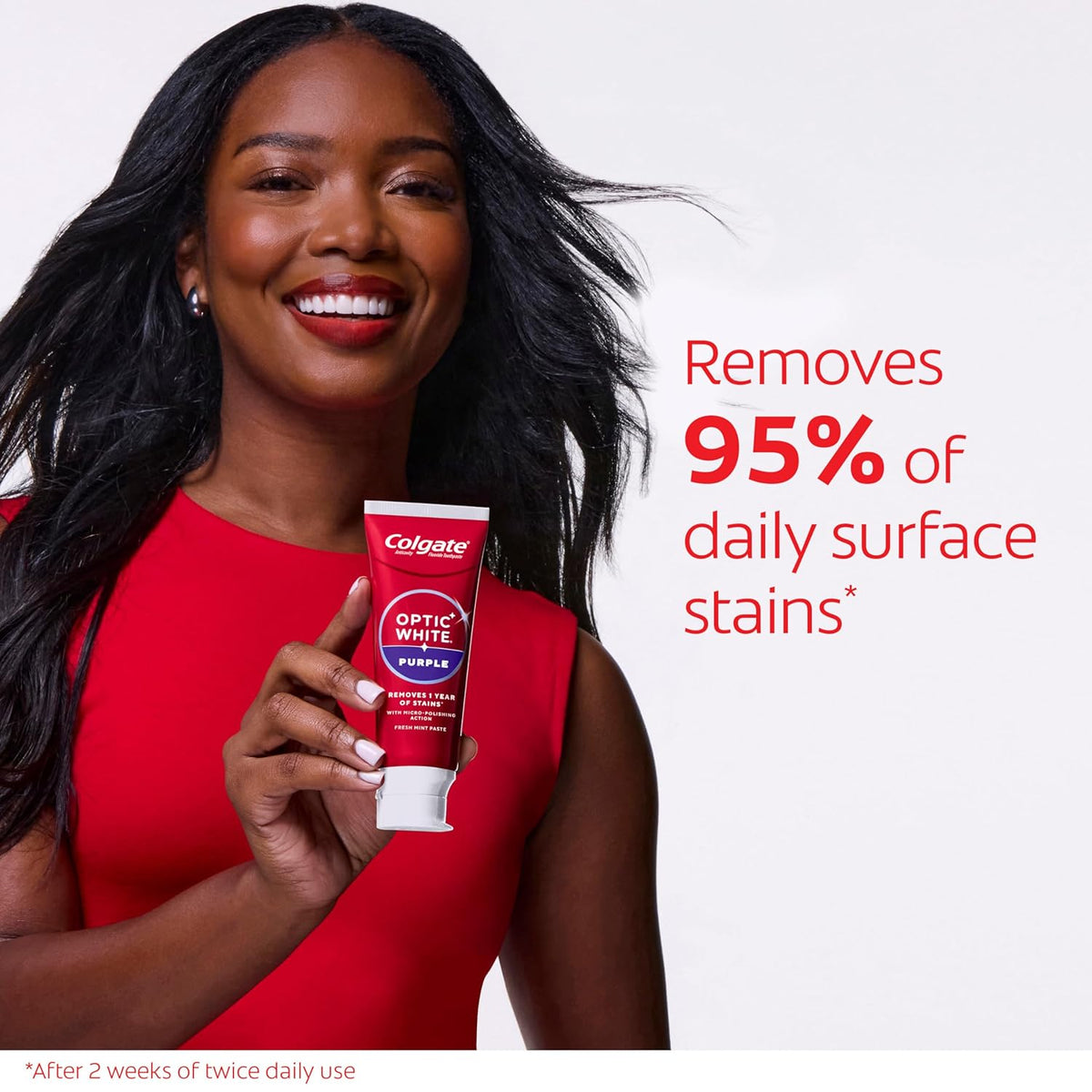 patented whitening formula designed for enamel-safe daily use