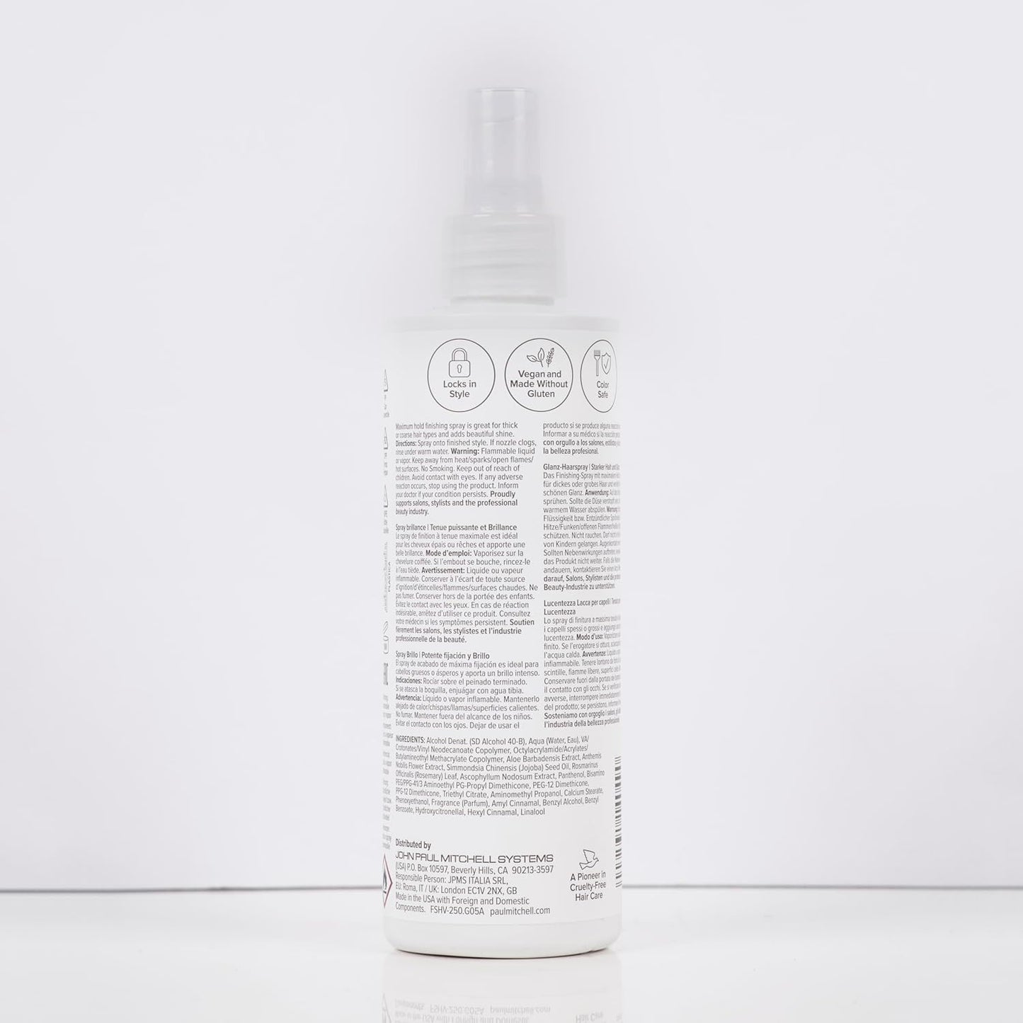 Paul Mitchell Freeze and Shine Super Hairspray – Reliable All-Day Hold Spray for On-Camera Studio and Home Office, Shiny Finish