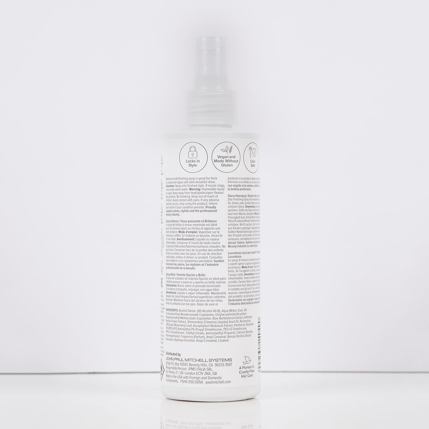 Paul Mitchell Freeze and Shine Super Hairspray – Reliable All-Day Hold Spray for On-Camera Studio and Home Office, Shiny Finish