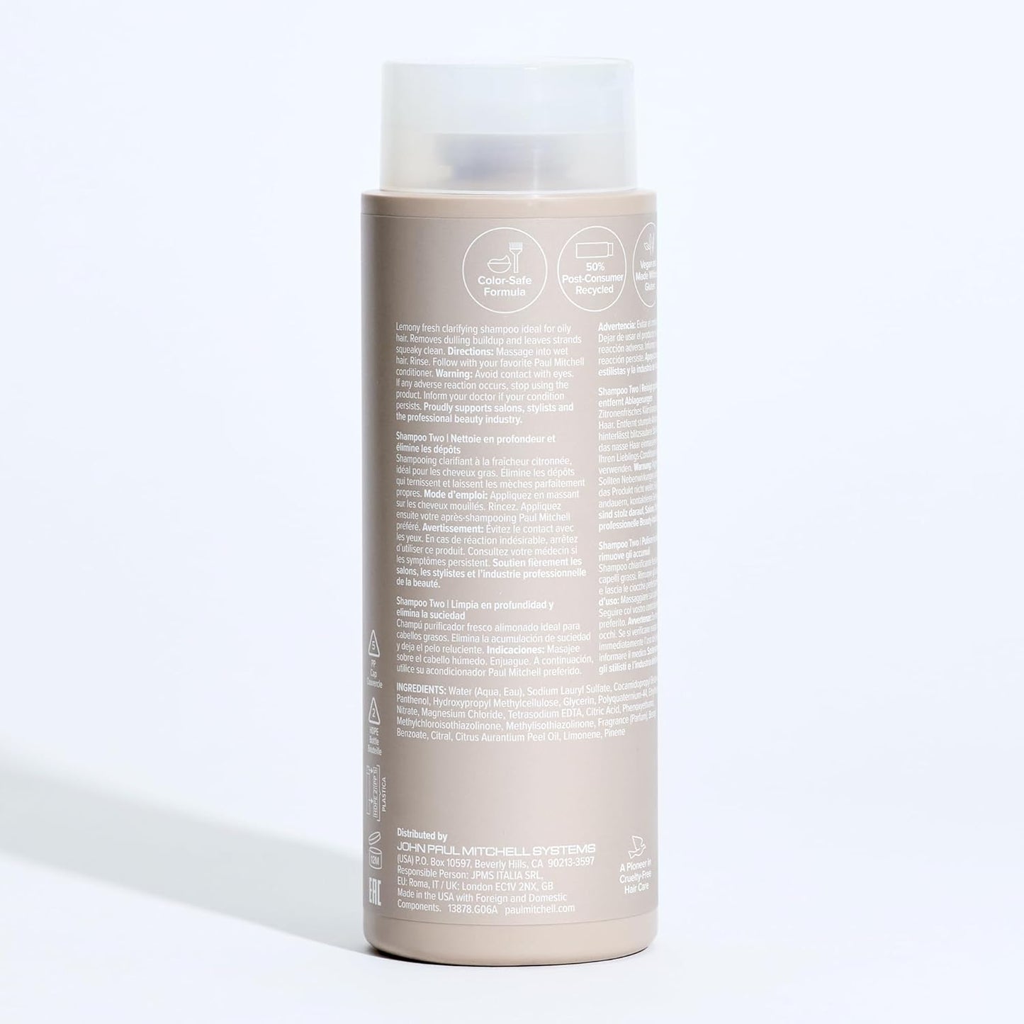 Paul Mitchell Shampoo Two Clarifying Wash – Post-Hike Shower Reset for Sweaty, Oily Hair